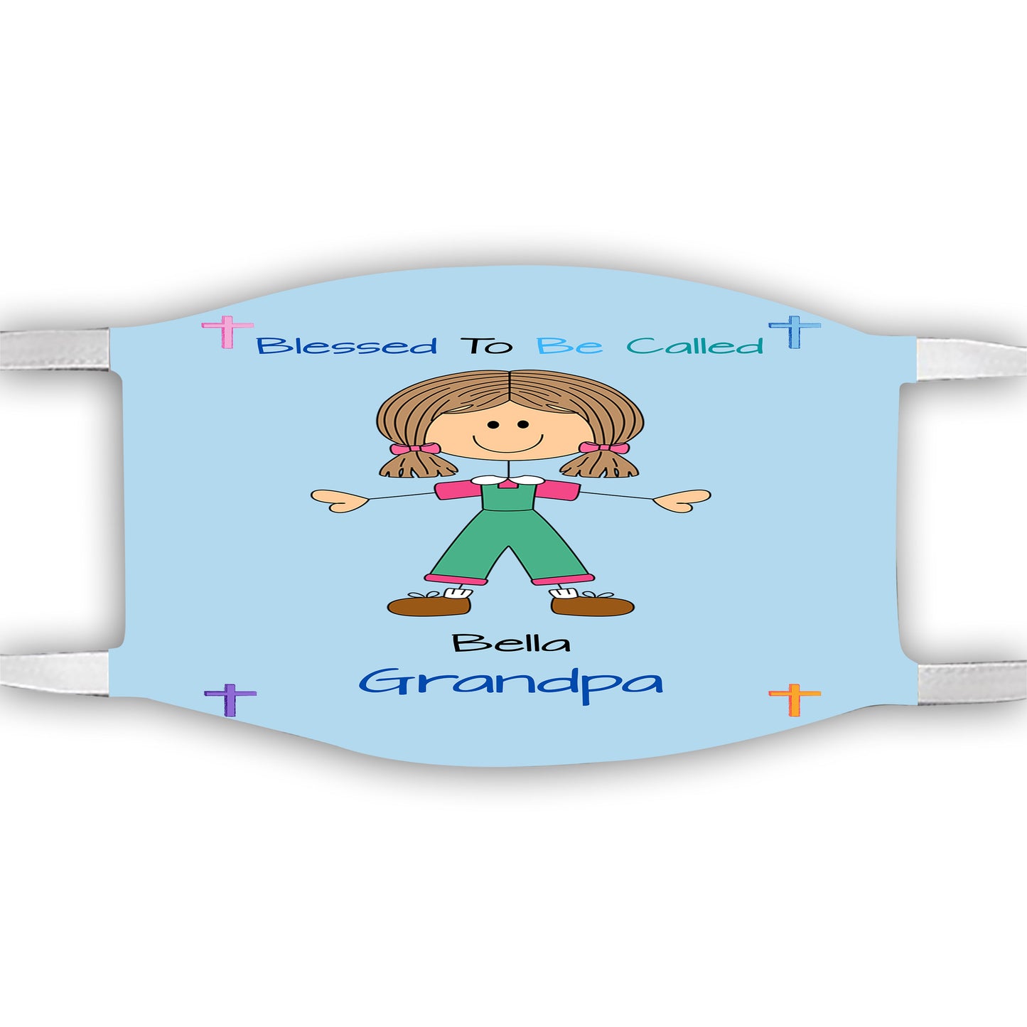 Personalized Blessed to be Called Dog Cat Pets Grandpa, Uncle, Dad, Husband or Brother Face Mask