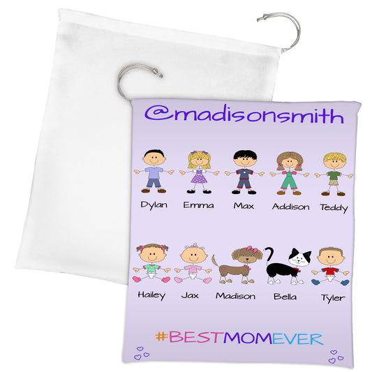 Personalized Dog Cat Pets Best Ever Grandma, Aunt, Mom, Wife or Sister Gift Bag