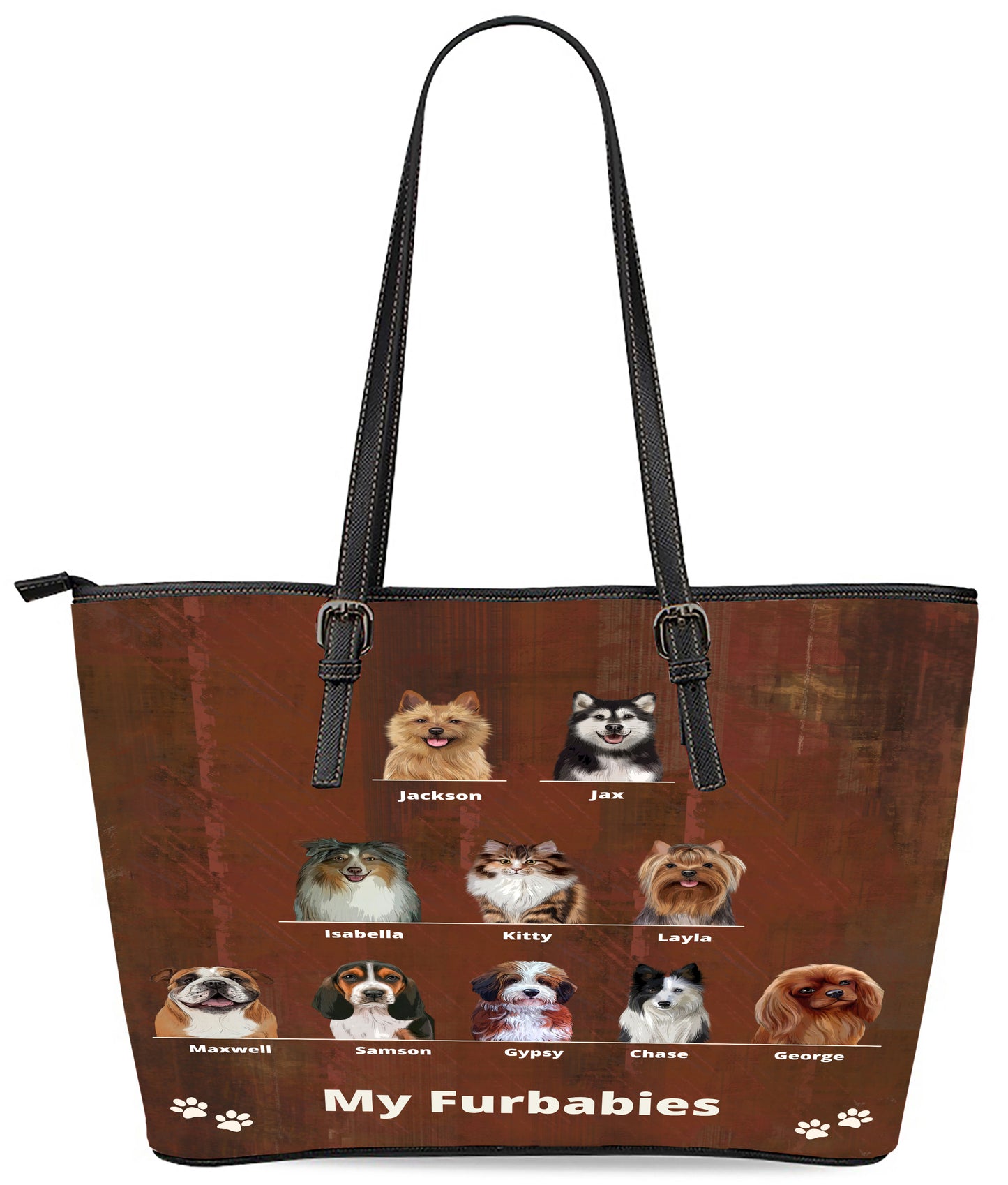 Personalized Rustic This Home Belongs To Dog Cat Pets Euramerican Tote Bag 1-10 Pets
