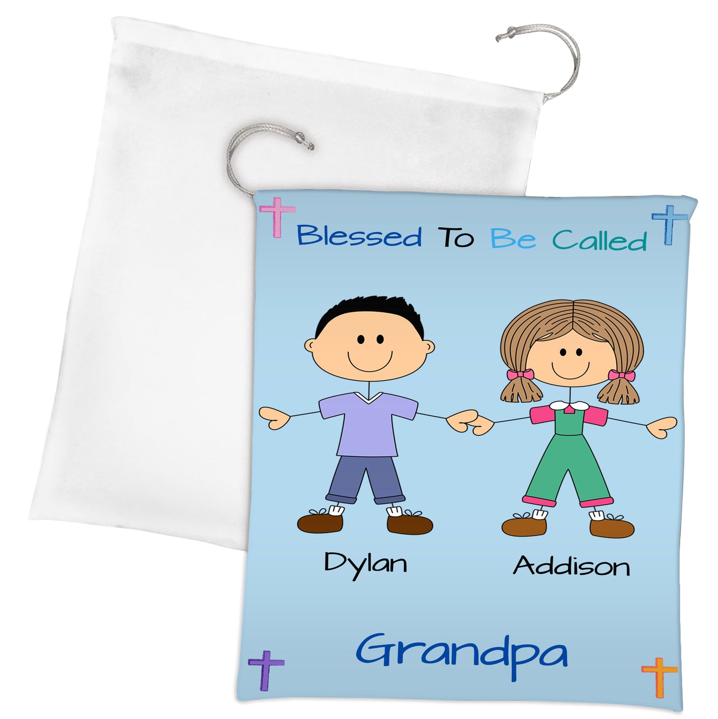 Personalized Blessed to be Called Dog Cat Pets Grandpa, Uncle, Dad, Husband or Brother Gift Bag