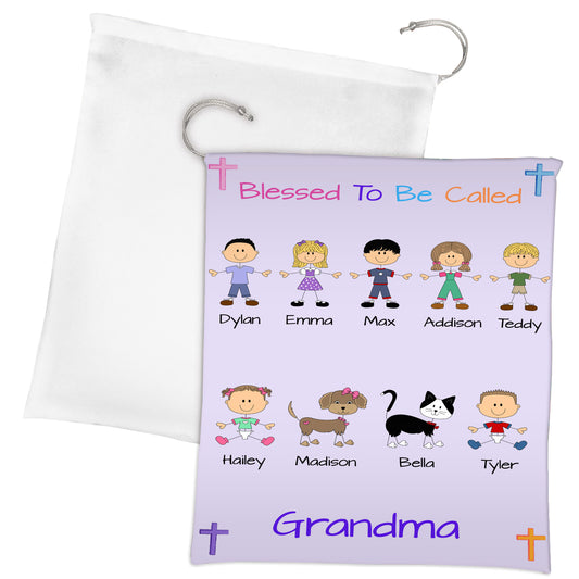 Personalized Blessed to be Called Dog Cat Pets Grandma, Aunt, Mom, Wife or Sister Gift Bag