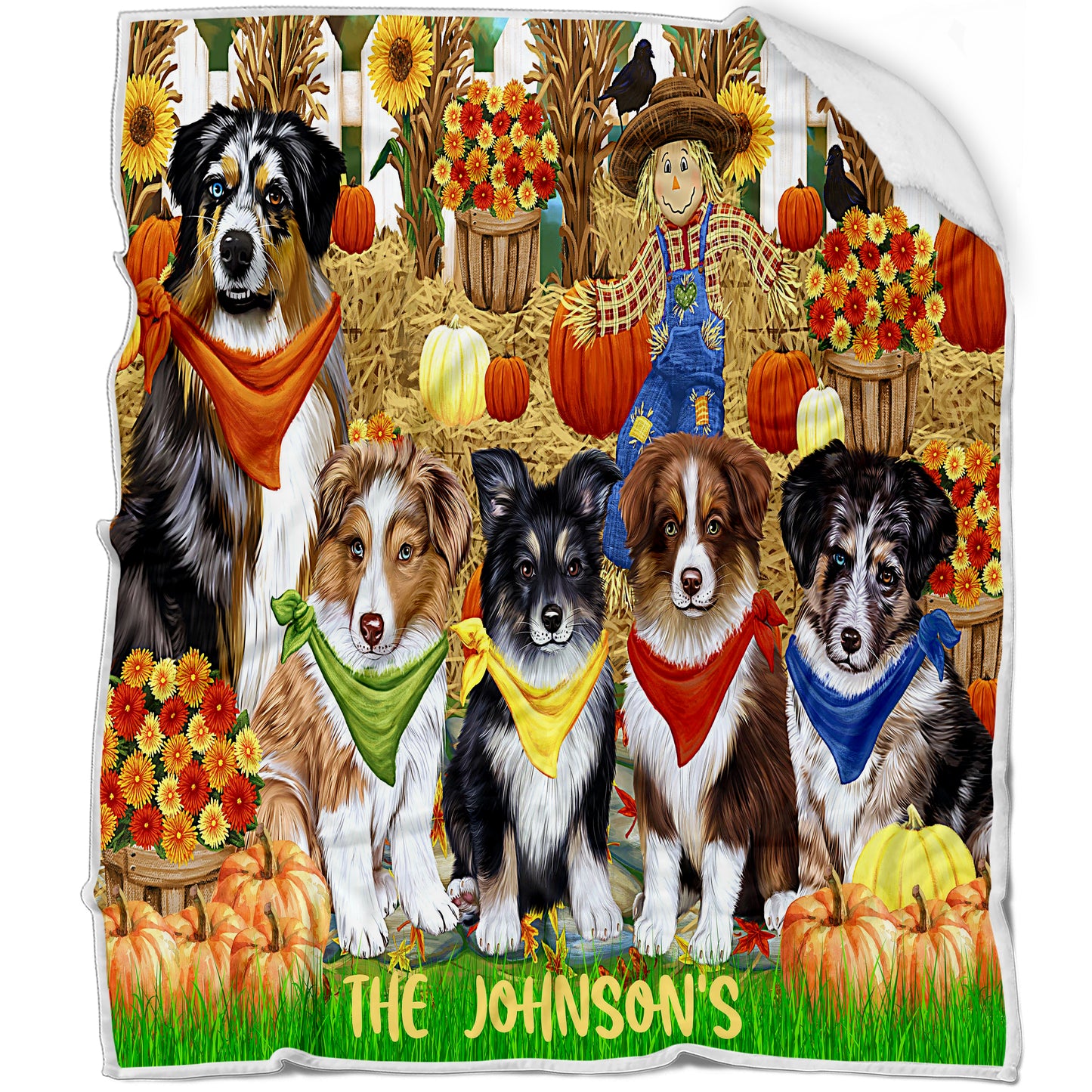 Personalized Name Fall The Johnson Blanket