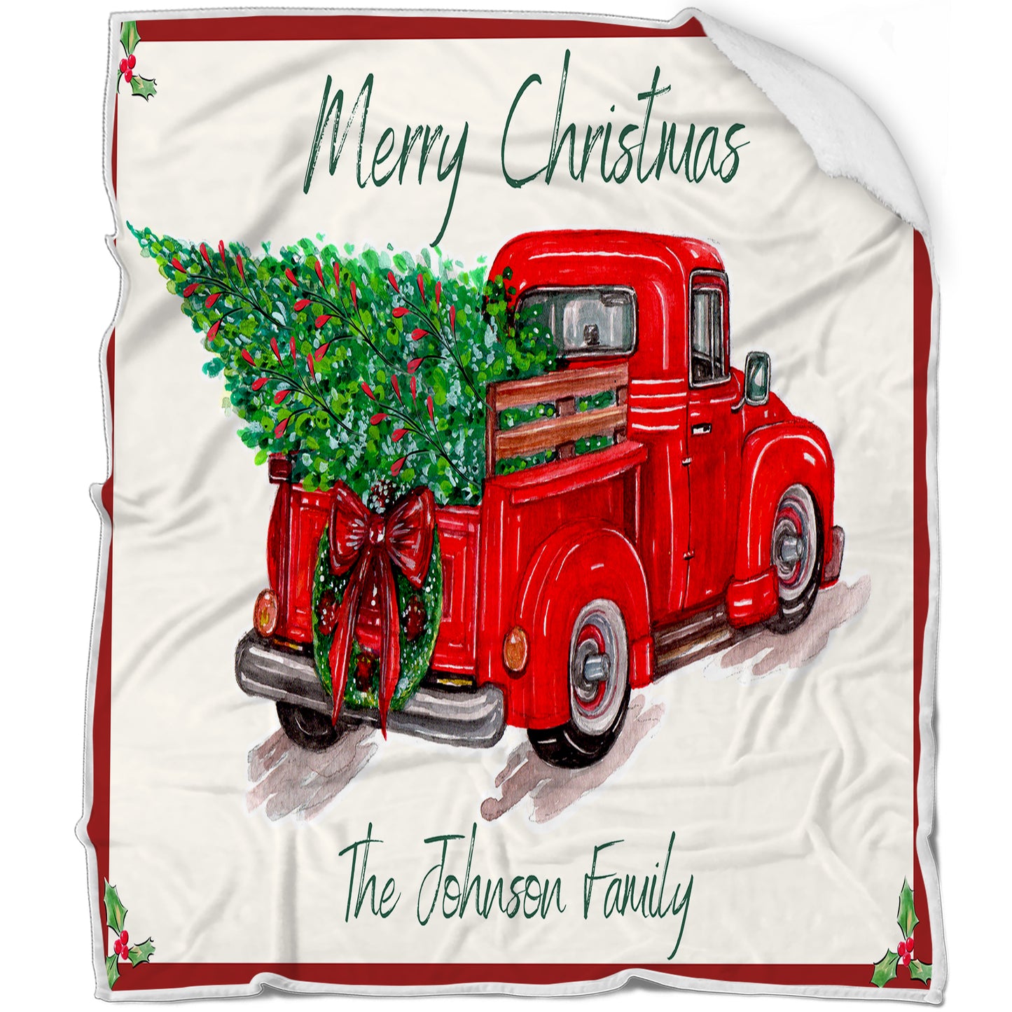 Personalized Christmas Card Blanket