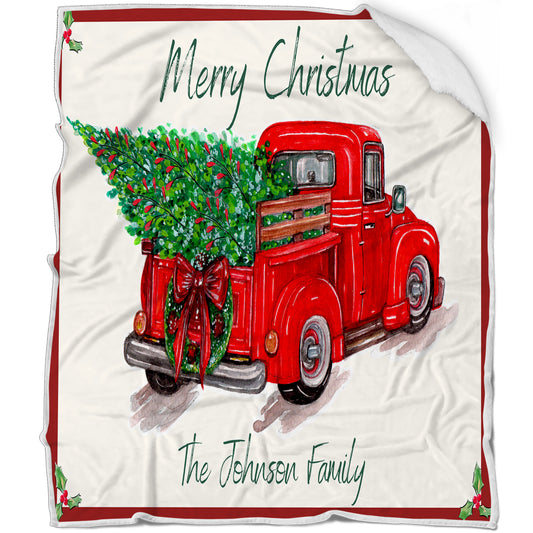 Personalized Christmas Card Blanket