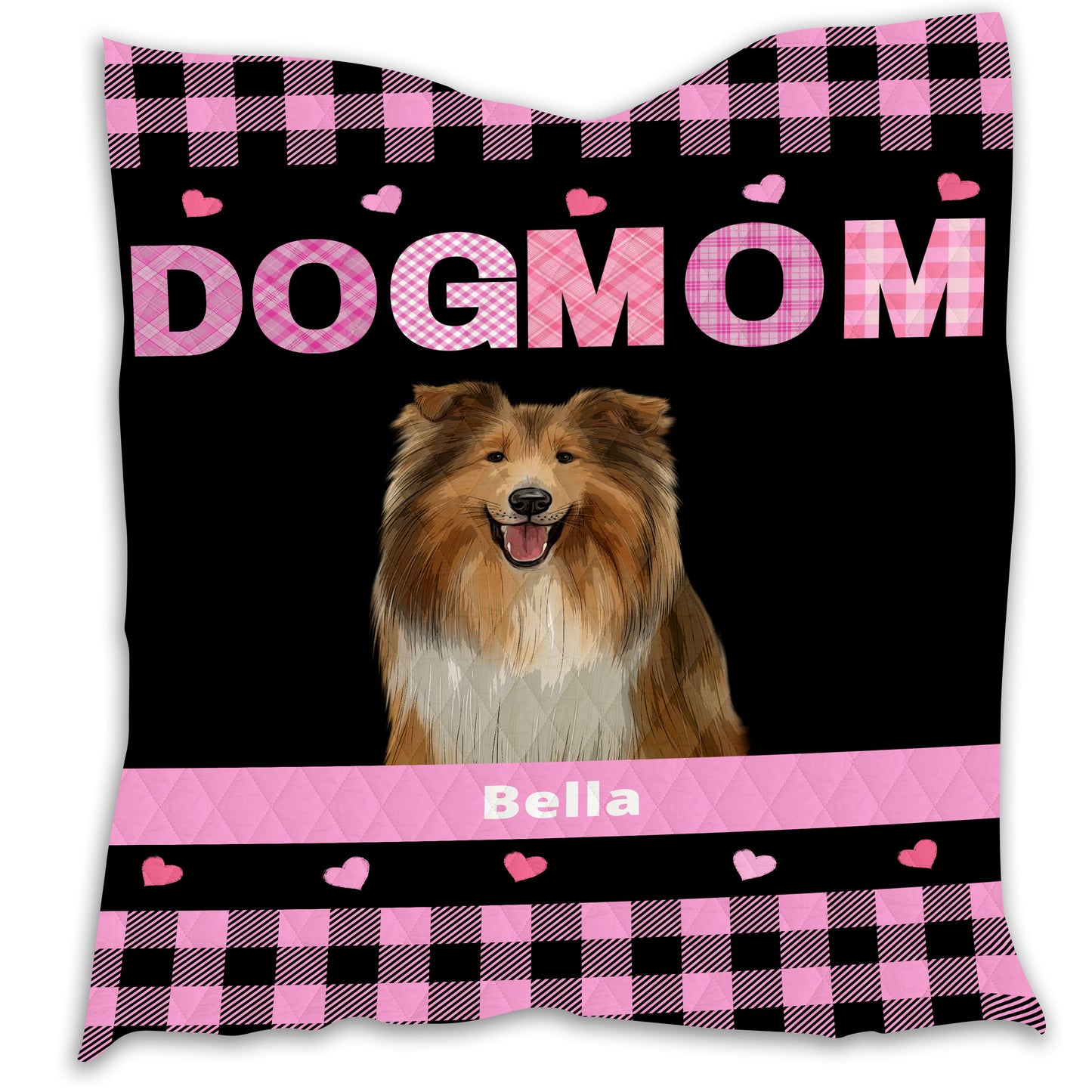 Personalized Dog Cat Pet Mom Quilt 1-10 Pets