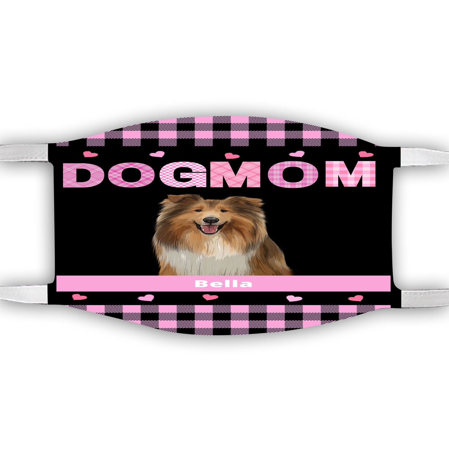 Personalized Dog Cat Pet Mom Face Mask 1-10 Pets