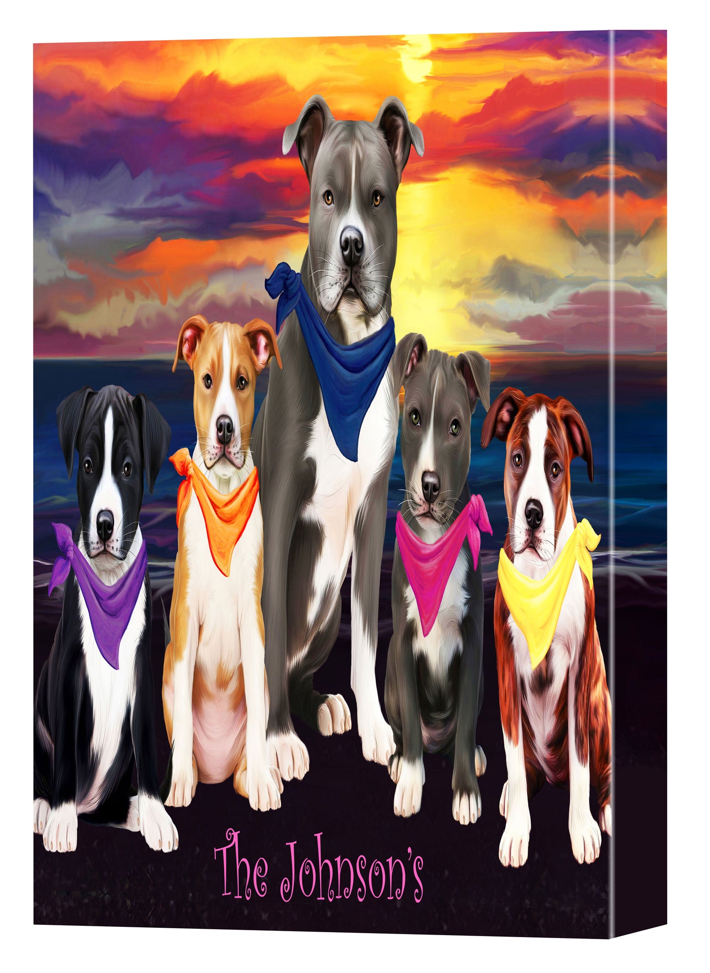 Personalized Sunset Canvas Print Wall Art Décor