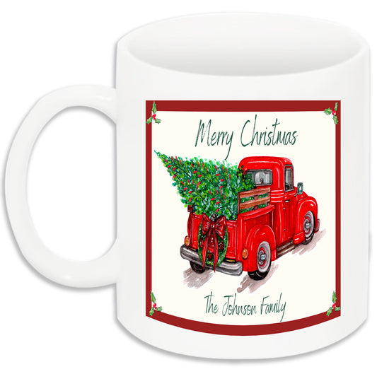 Personalized Christmas Card 11 OZ Coffee Mug
