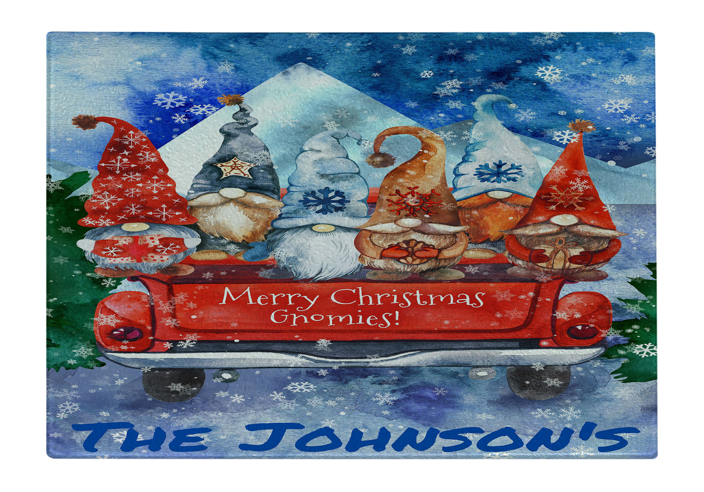 Personalized Gnomies Cutting Board