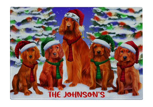 Personalized Christmas Family Portrait Cutting Board