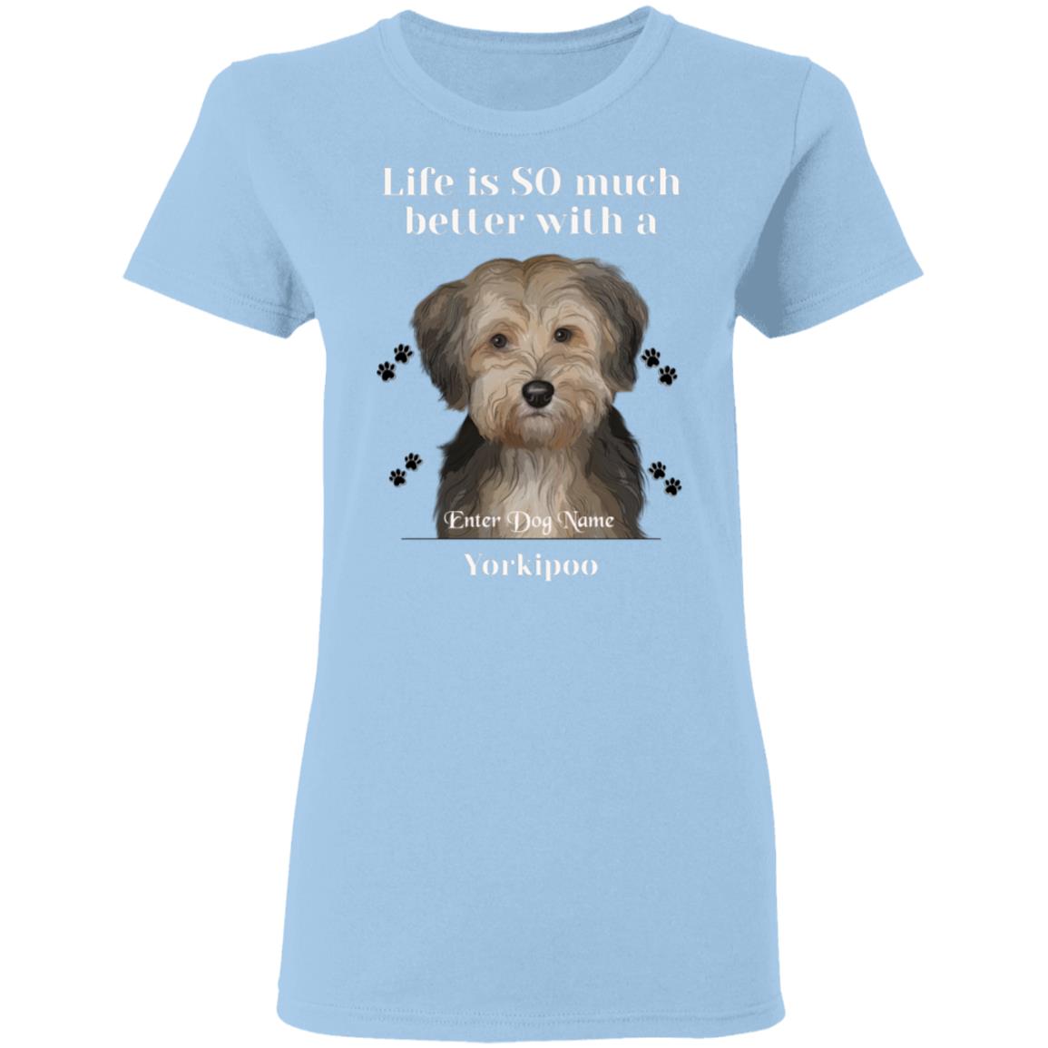 Personalized Yorkipoo Ladies T-Shirt