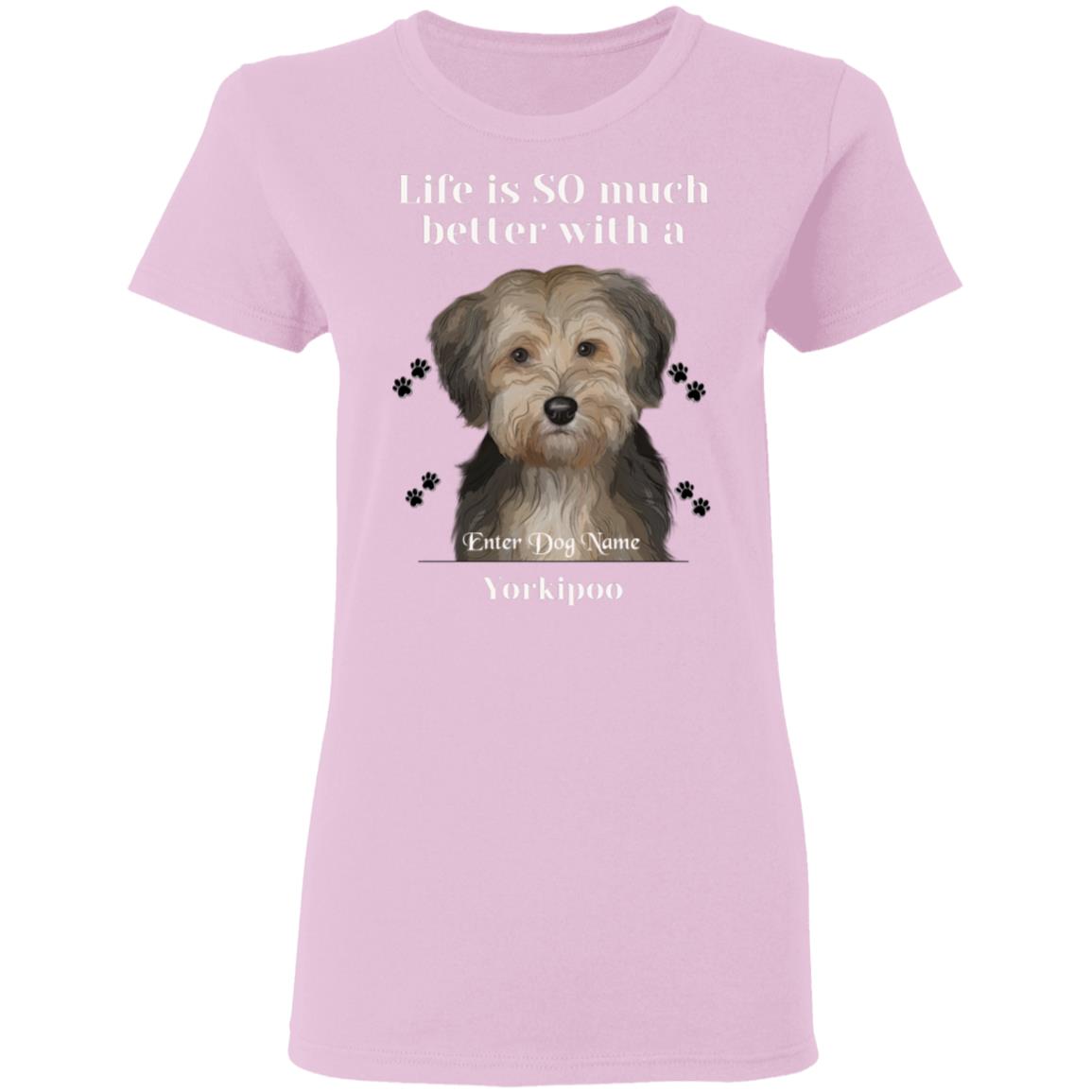 Personalized Yorkipoo Ladies T-Shirt