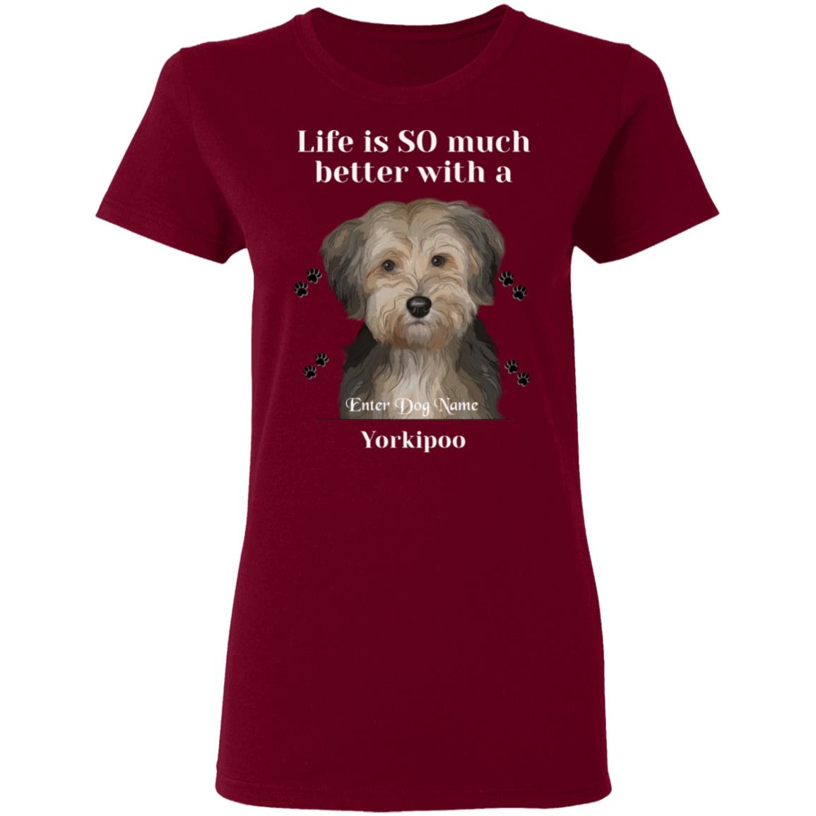Personalized Yorkipoo Ladies T-Shirt