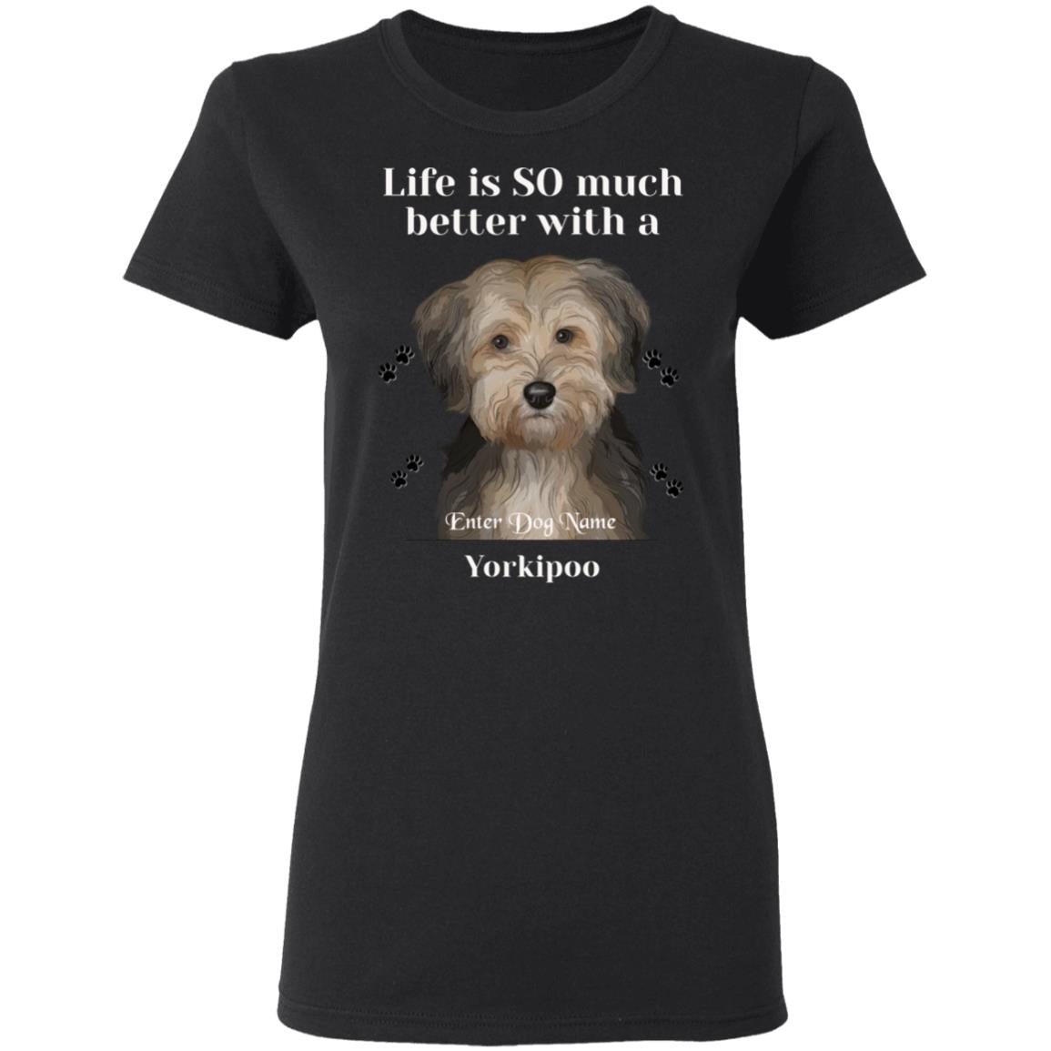 Personalized Yorkipoo Ladies T-Shirt