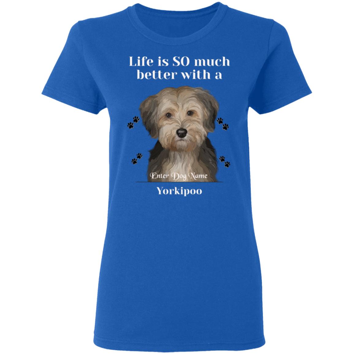 Personalized Yorkipoo Ladies T-Shirt