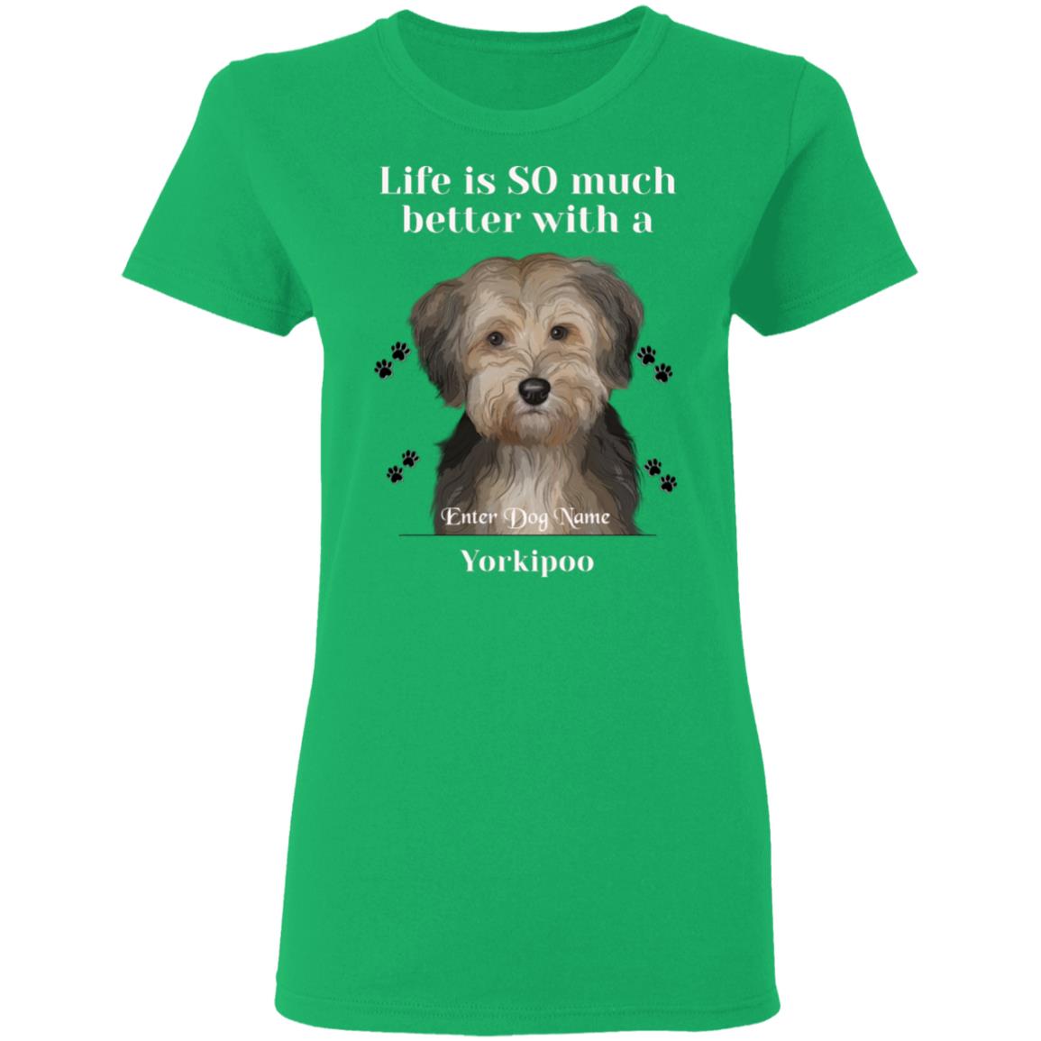 Personalized Yorkipoo Ladies T-Shirt