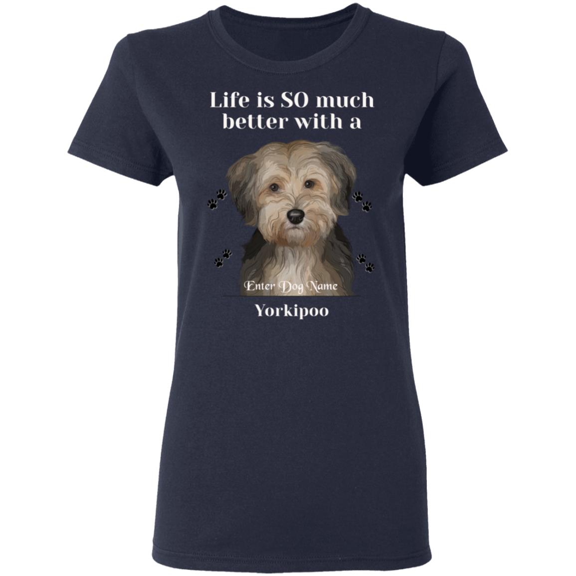 Personalized Yorkipoo Ladies T-Shirt