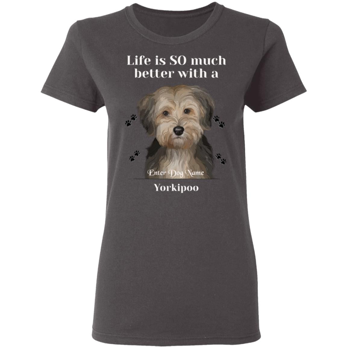 Personalized Yorkipoo Ladies T-Shirt