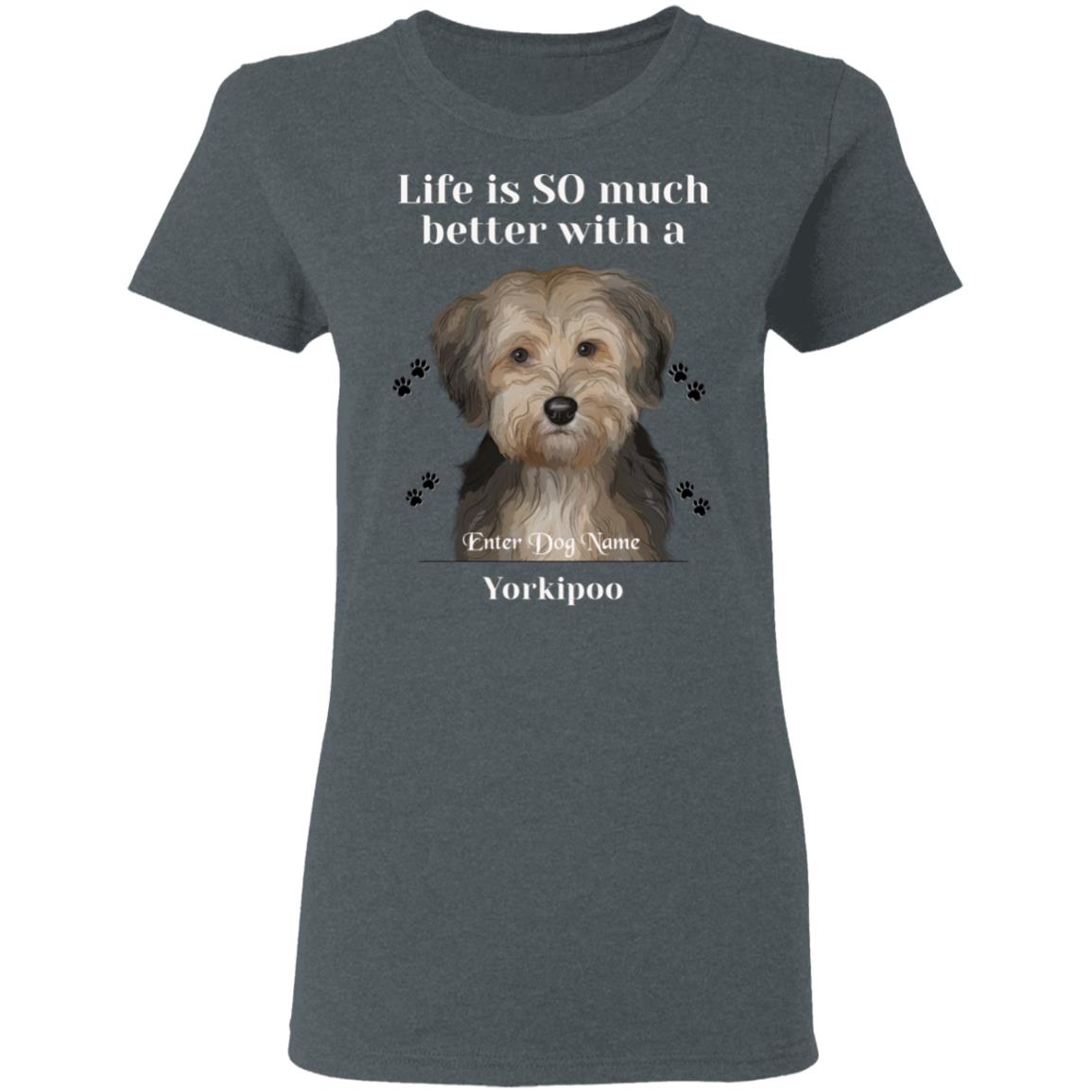 Personalized Yorkipoo Ladies T-Shirt
