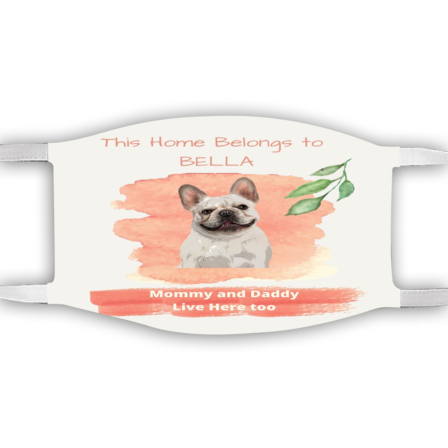 Personalized This Home Belongs To Dog Cat Pets Face Mask