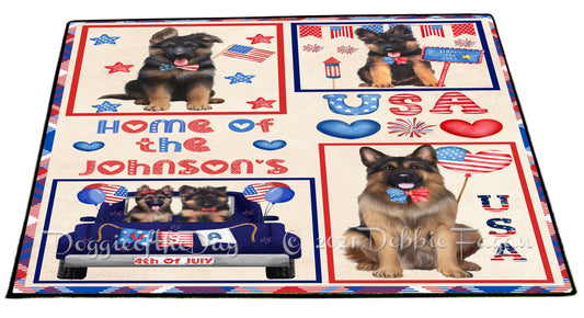 Personalized 4th of July Creation Breed Floormat