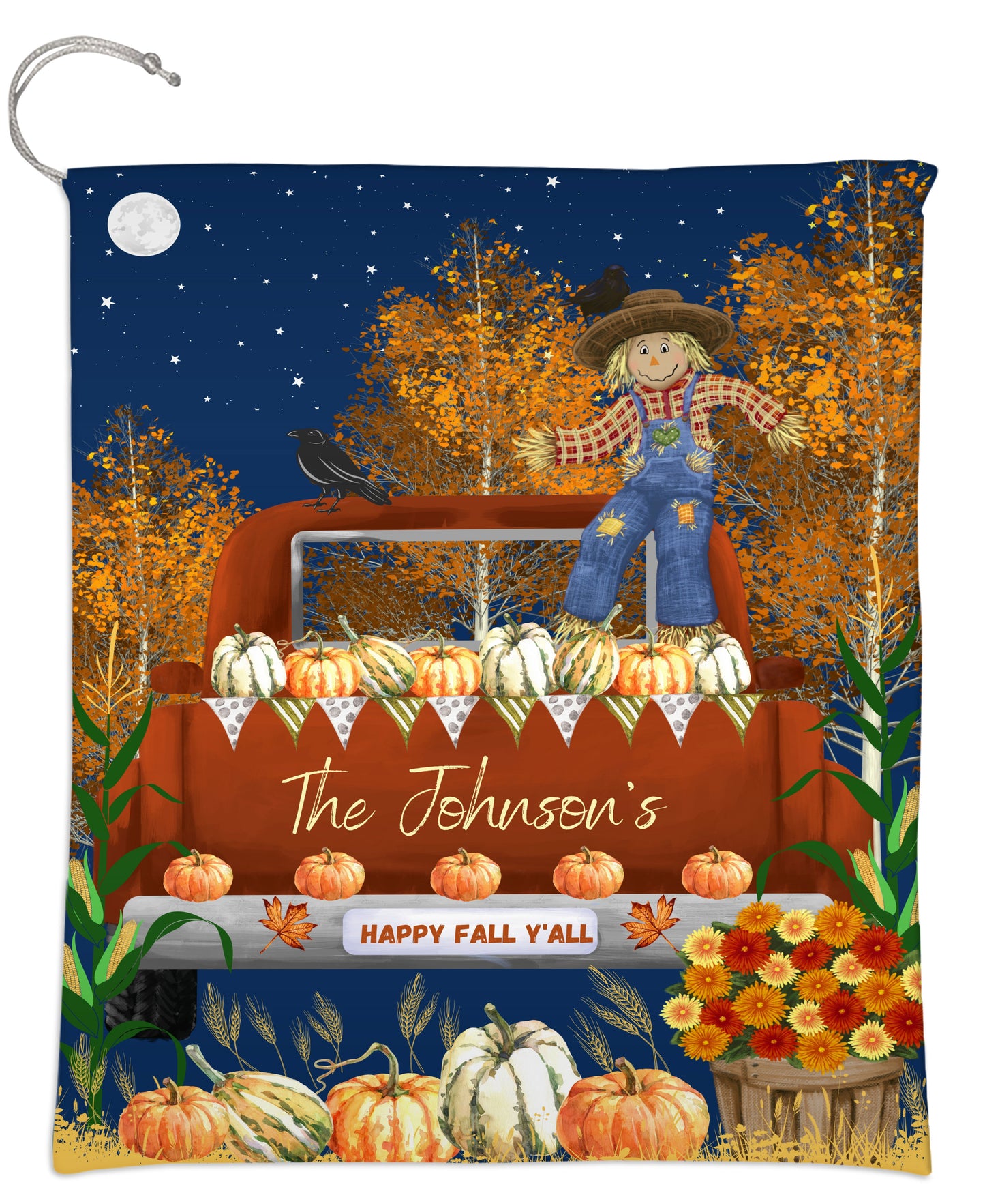 Personalized Happy Fall Y'All Gift Bag