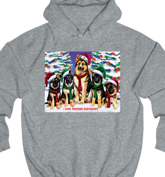 Personalized Christmas Family Portrait Pullover Hoodies