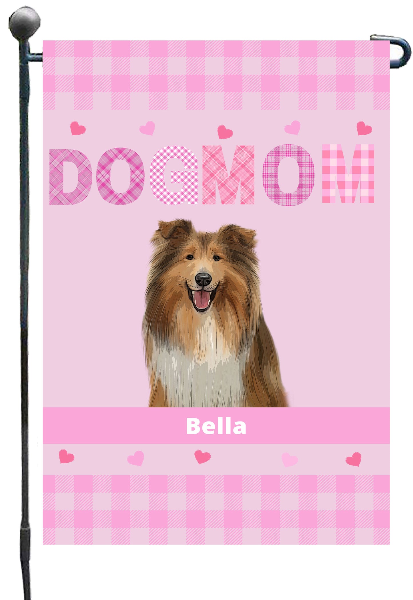 Personalized Dog Cat Pet MOM Garden Flag 1-10 pets