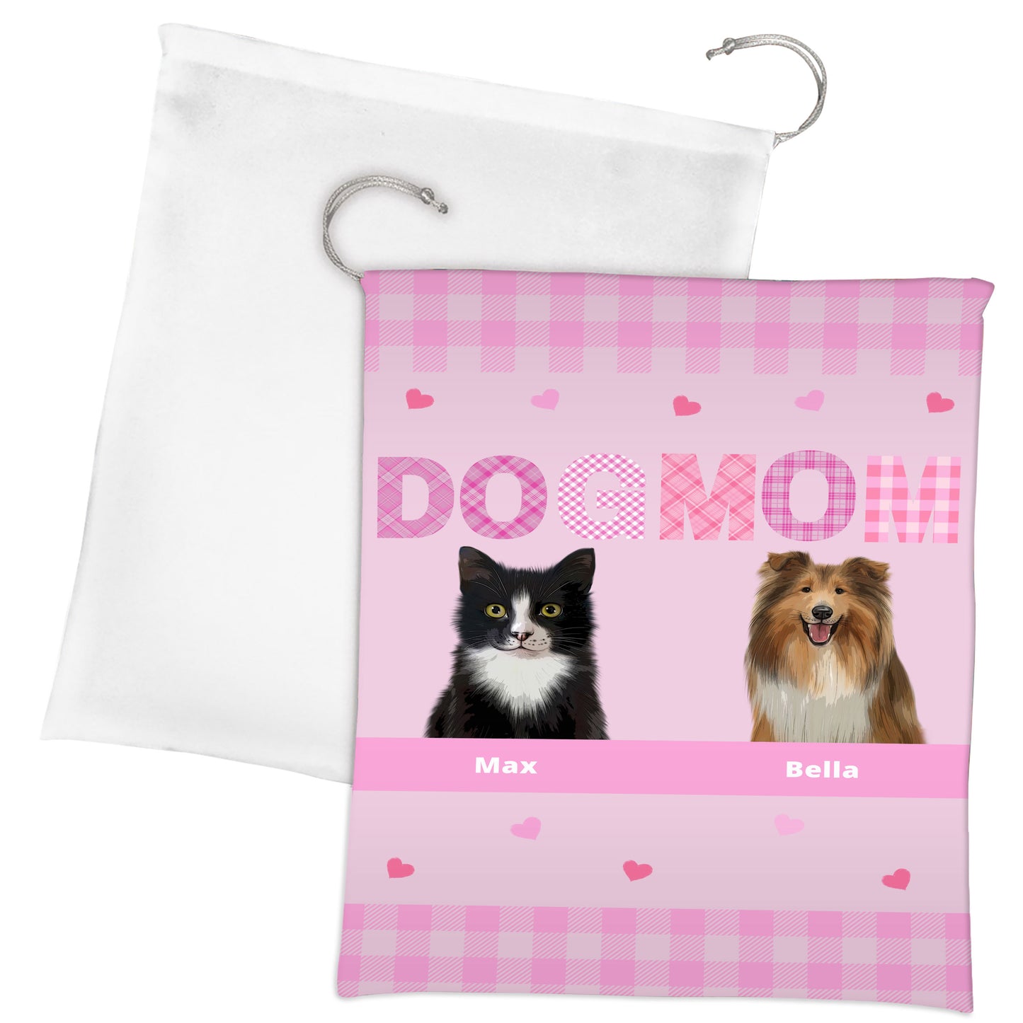 Personalized Cat Dog Pet MOM Gift Bag 1-10 Pets