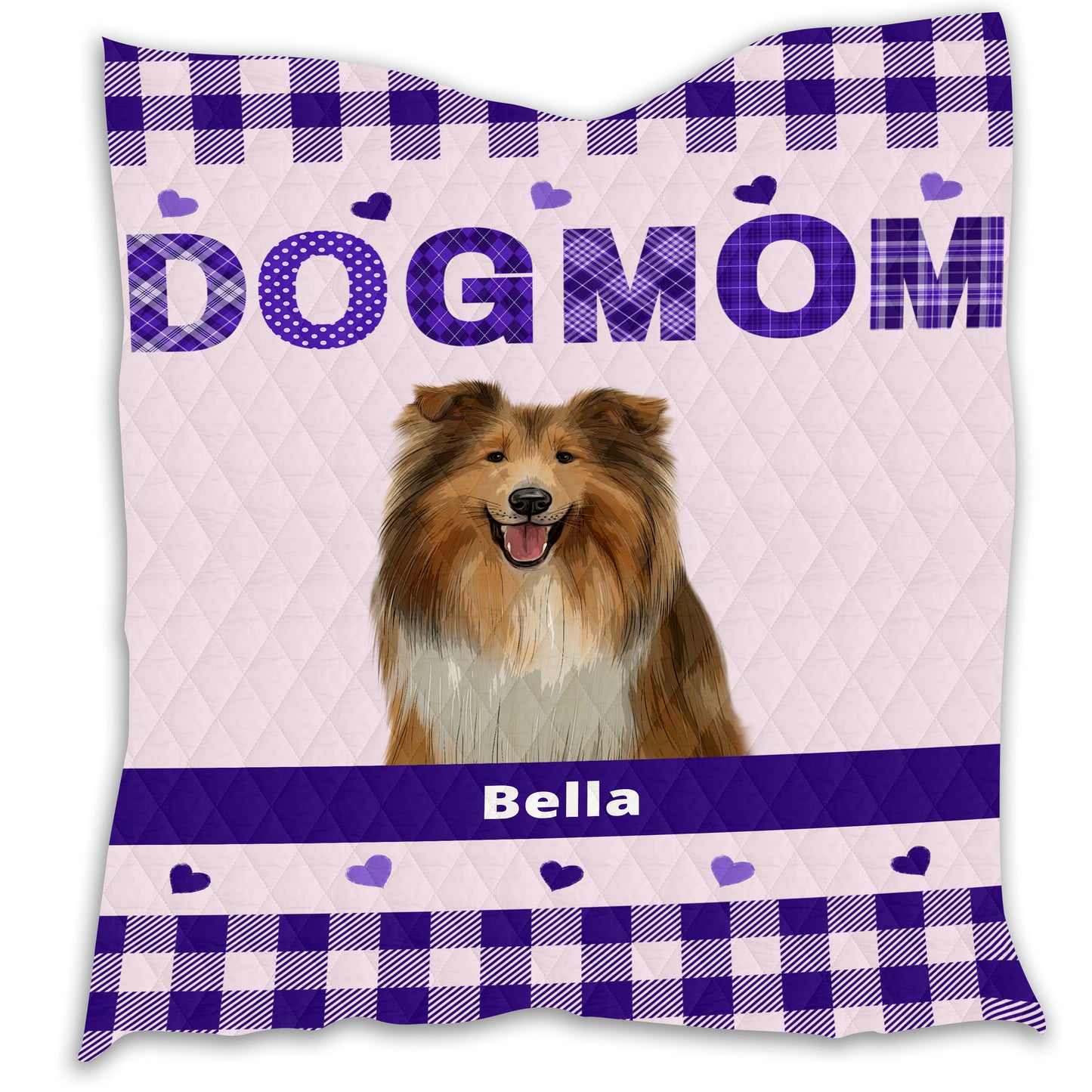 Personalized Dog Cat Pet Mom Quilt 1-10 Pets