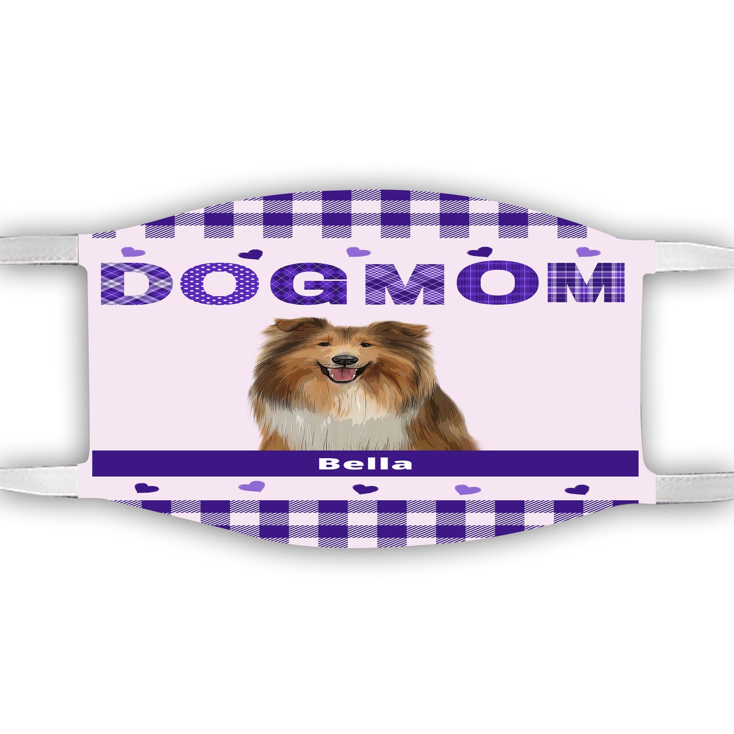 Personalized Dog Cat Pet Mom Face Mask 1-10 Pets