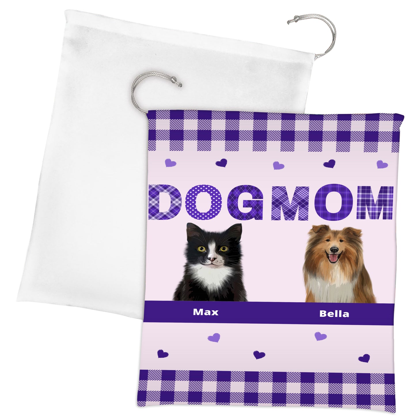 Personalized Cat Dog Pet MOM Gift Bag 1-10 Pets
