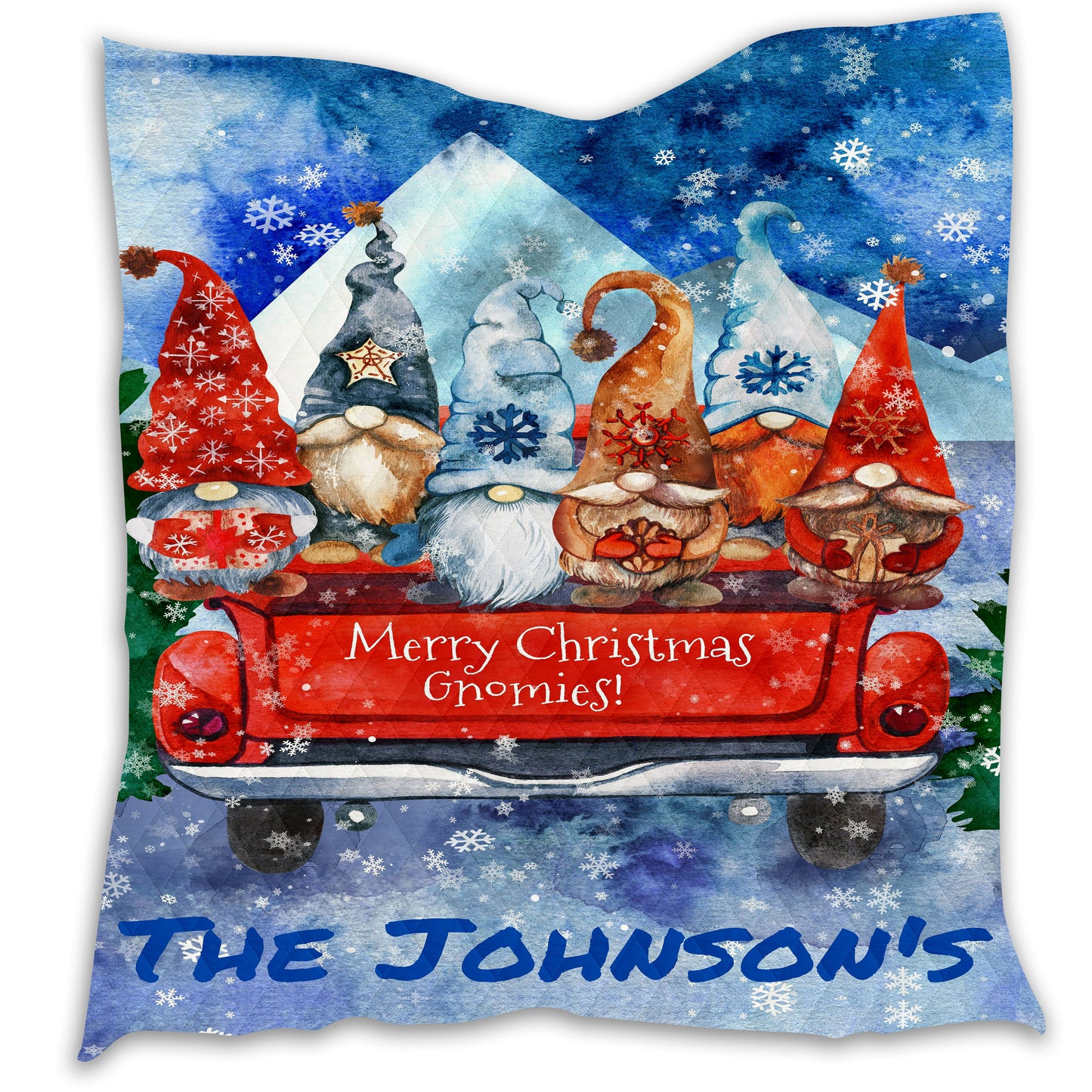 Personalized Gnomies Quilt