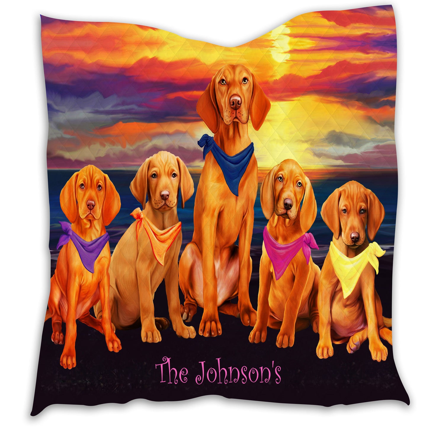 Personalized Sunset Quilt