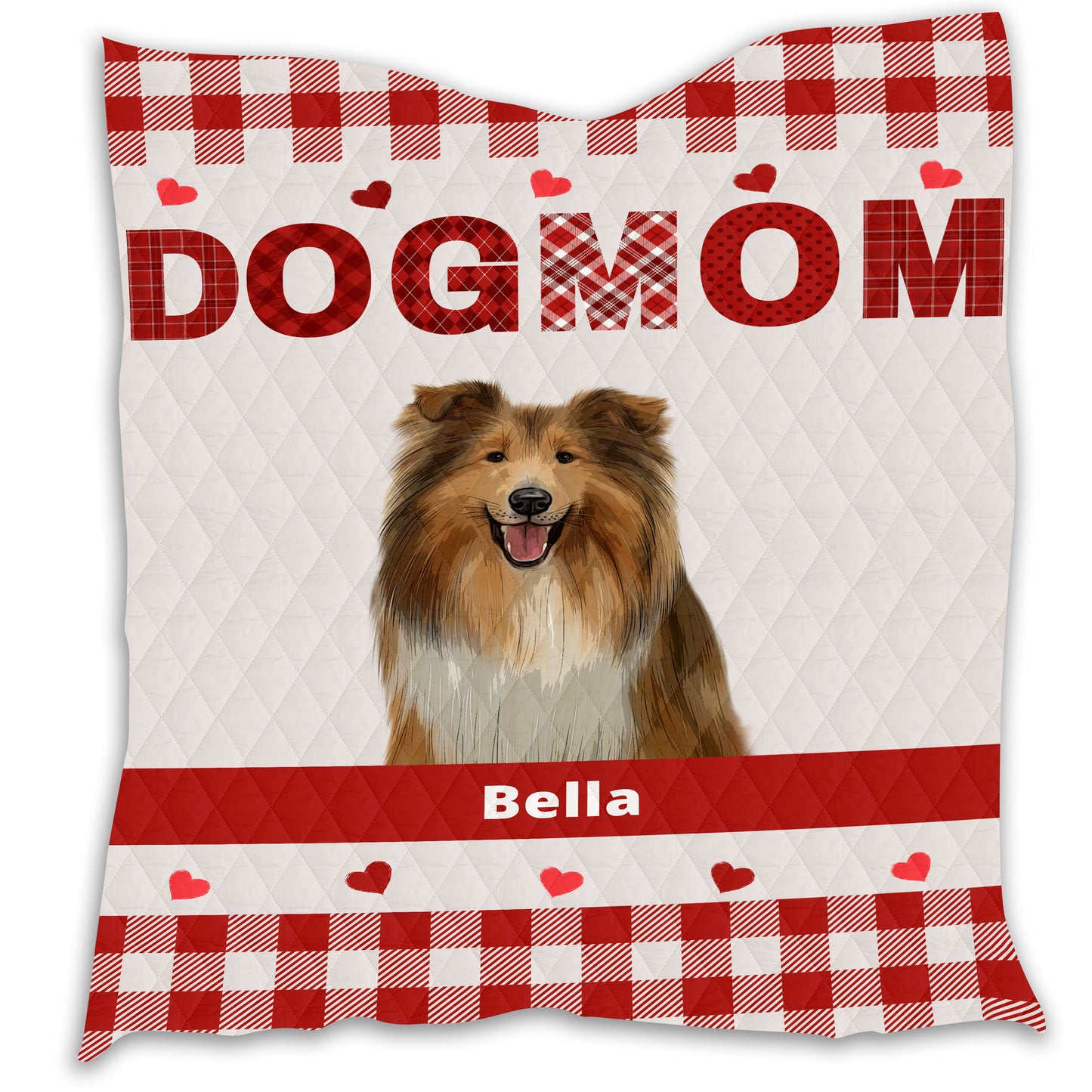 Personalized Dog Cat Pet Mom Quilt 1-10 Pets