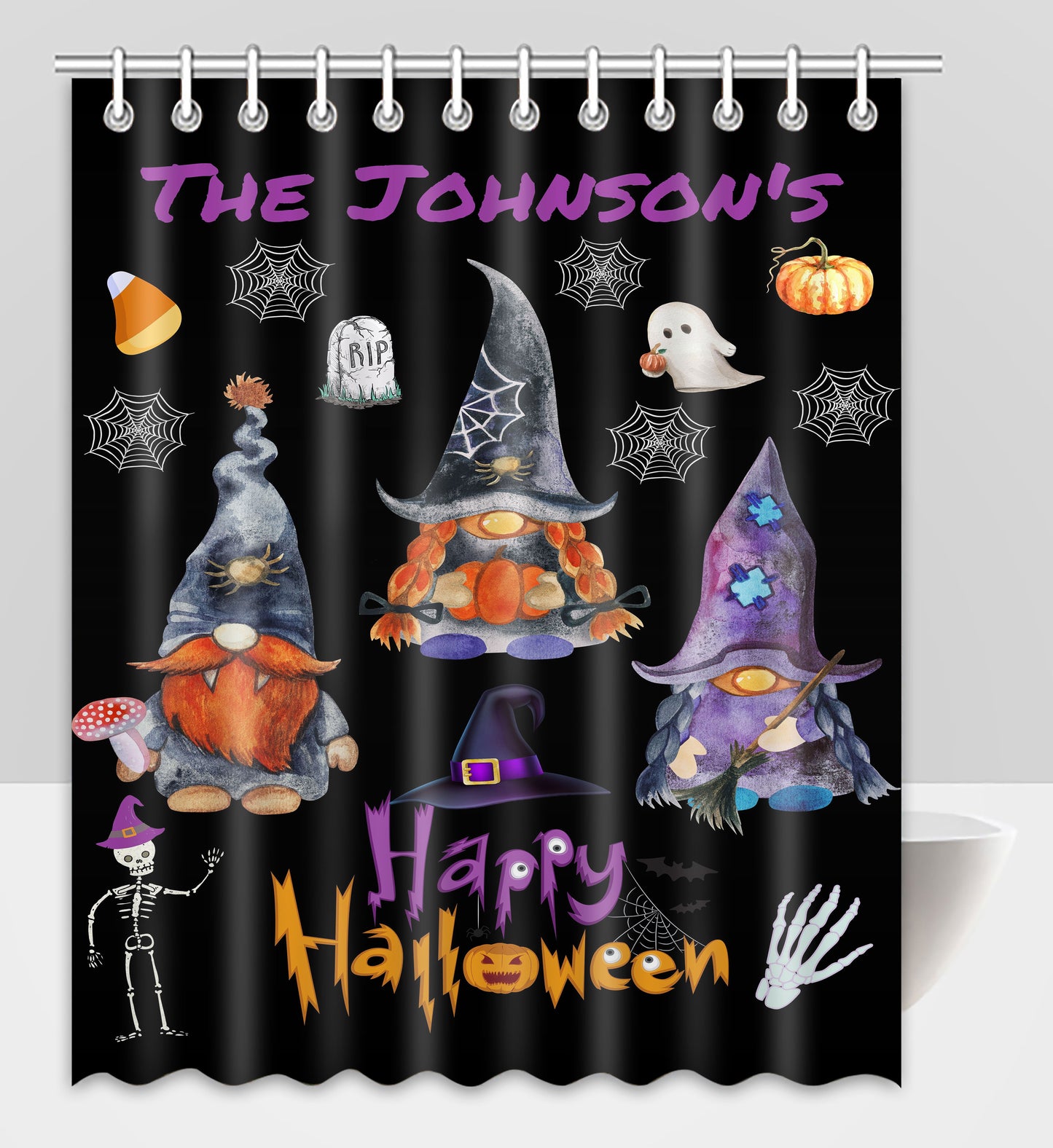 Personalized Halloween 2 Shower Curtain