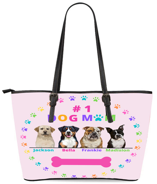 Personalized Dog Cat Pet #1 MOM  Euramerican Tote Bag 1-4 Pets