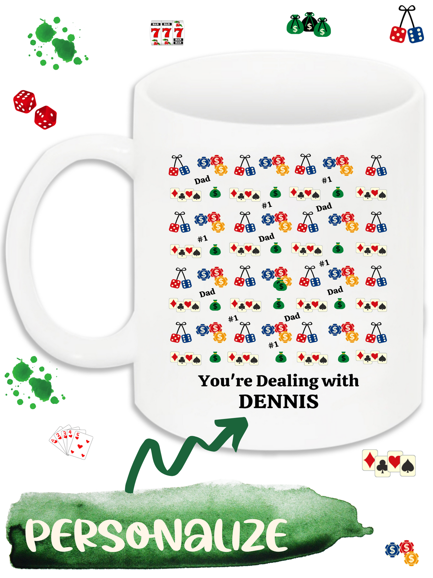 Personalized Name Gambling Mug