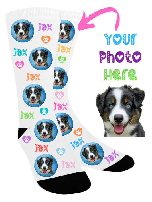 Personalized Custom Your Photo Here Kids Women Men's Socks