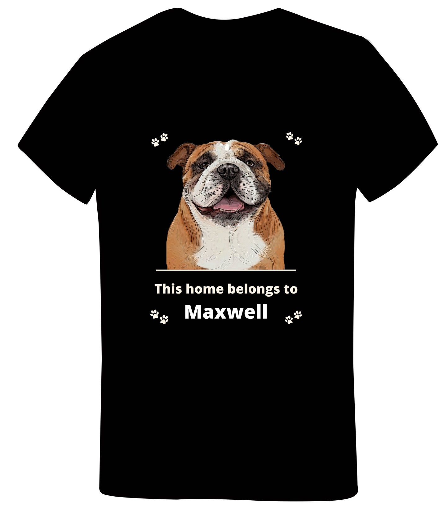 Personalized Rustic This Home Belongs To Dog Cat Pets T-shirt 1 to 10 Pets