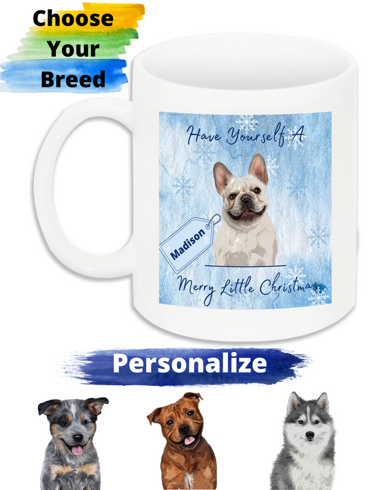 Personalized Have Yourself A Merry Little Christmas Dog Cat Pets 11 OZ Coffee Mug