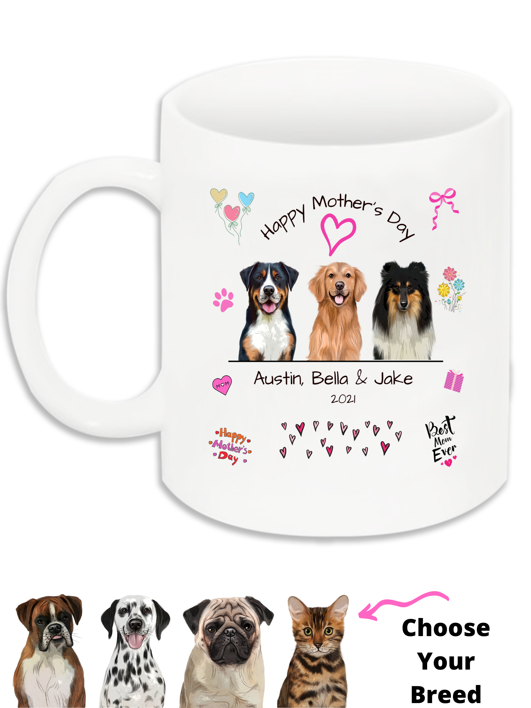 Best Dog Mom Ever Mother's Day Gift Mug 11oz 