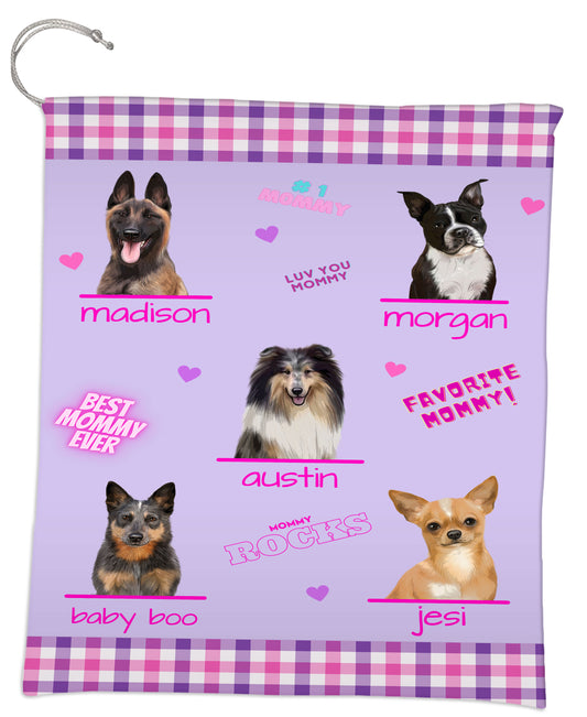 Personalized Favorite Mommy Dog Cat Pets Gift Bag 1-5 Pets