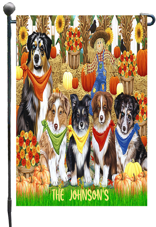 Personalized Name Fall The Johnson Garden Flag