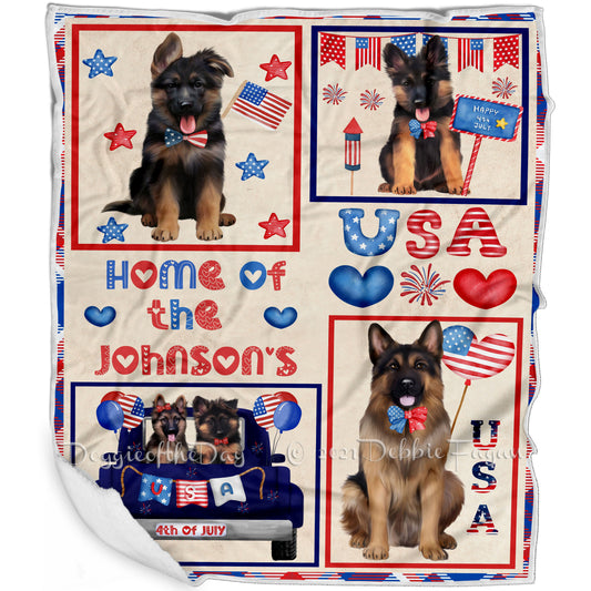 Personalized 4th of July Creation Breed Blanket