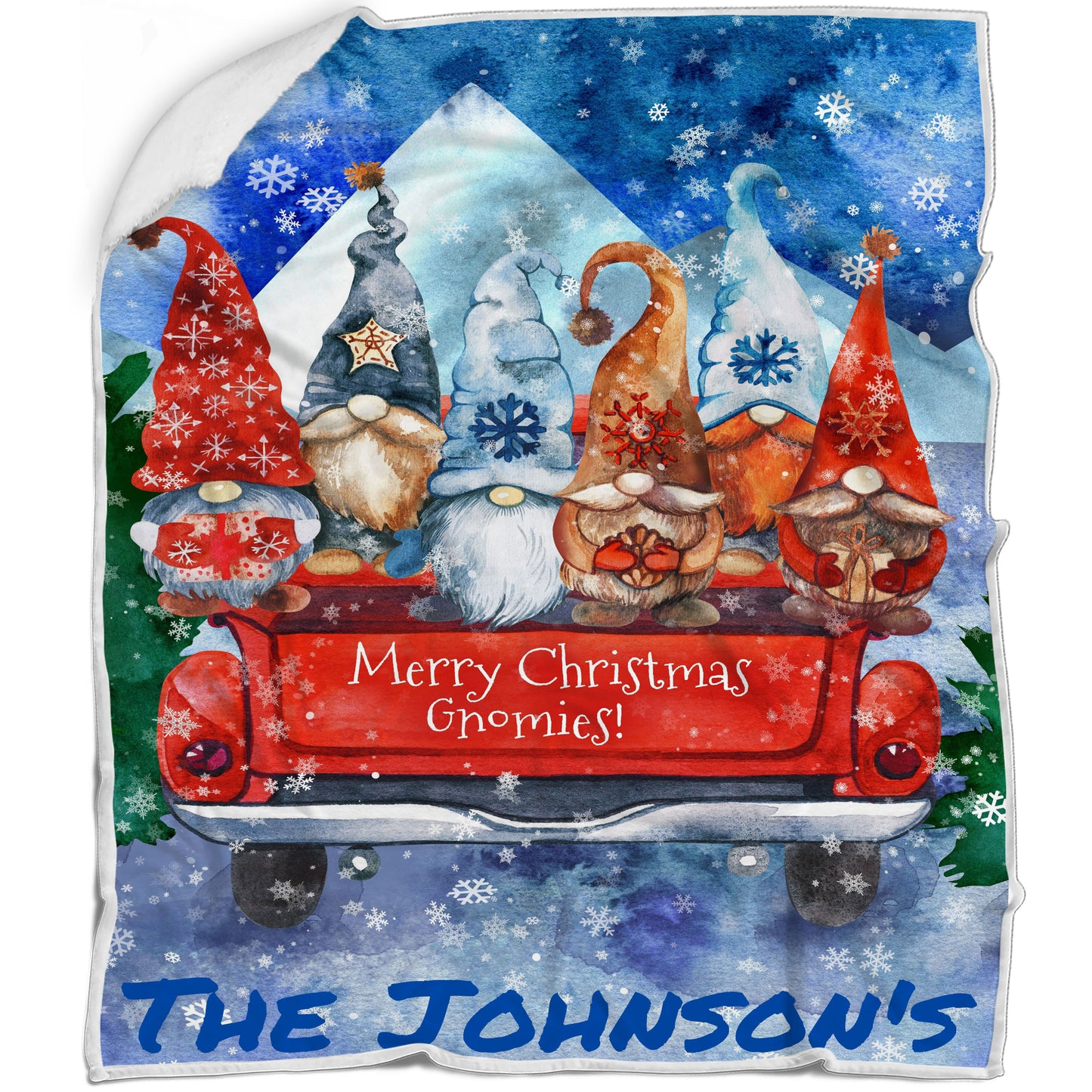 Personalized Gnomies Blanket