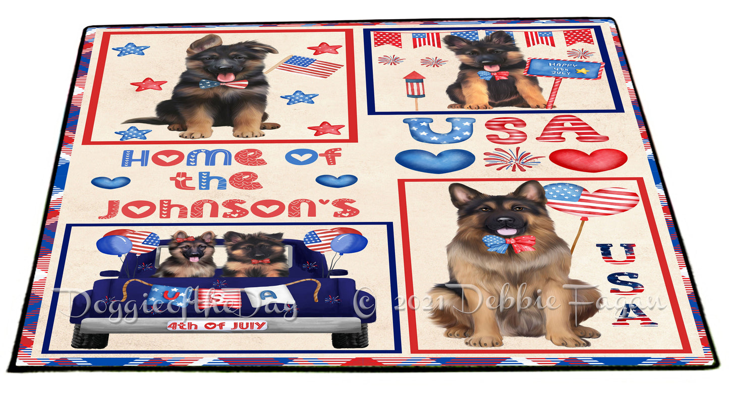 Personalized 4th of July Creation Breed Floormat