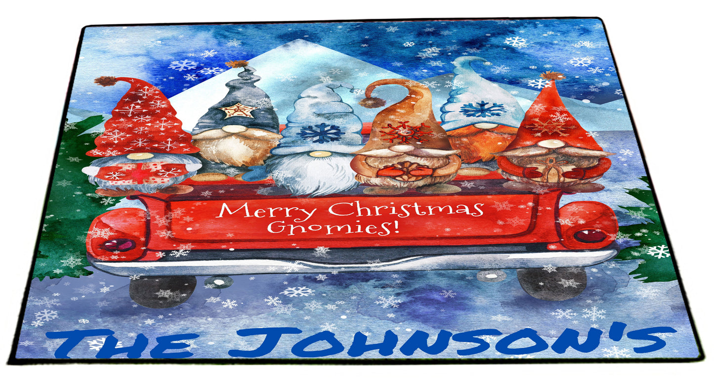 Personalized Gnomies Floormat