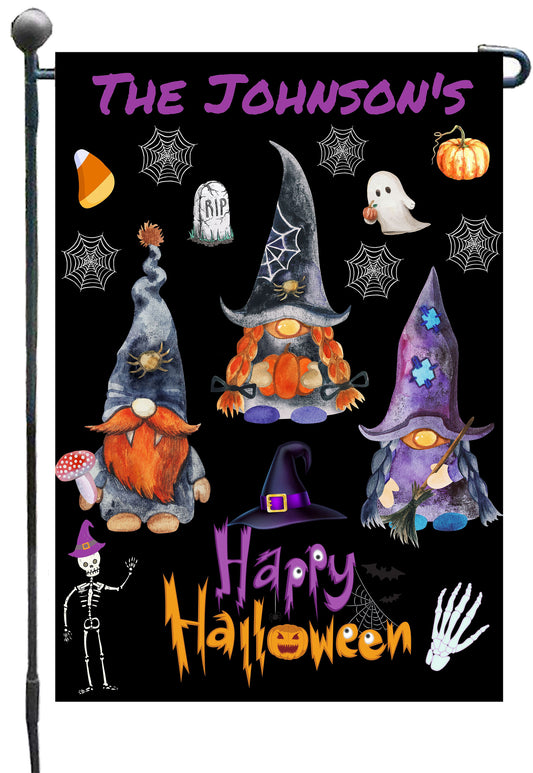 Personalized Halloween 2 Garden Flag