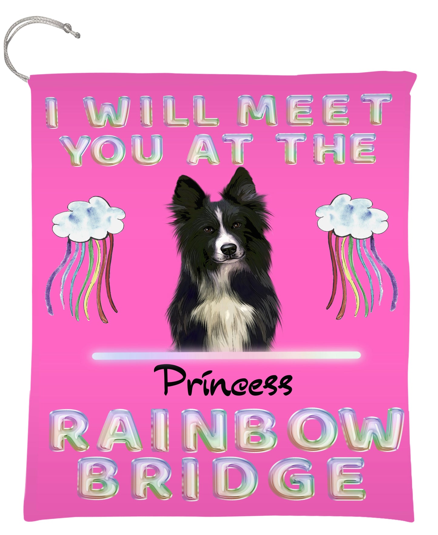 Personalized Meet You At The Rainbow Bridge Dog Cat Pets Memorial Gift Bag